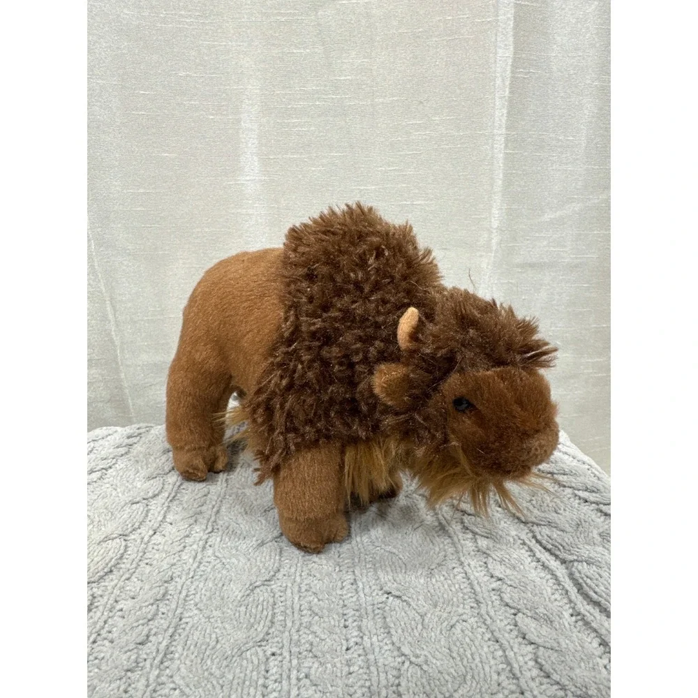 Douglas Cuddle Toys Bison Buffalo‎ Brown Shaggy Standing Stuffed Animal Plush